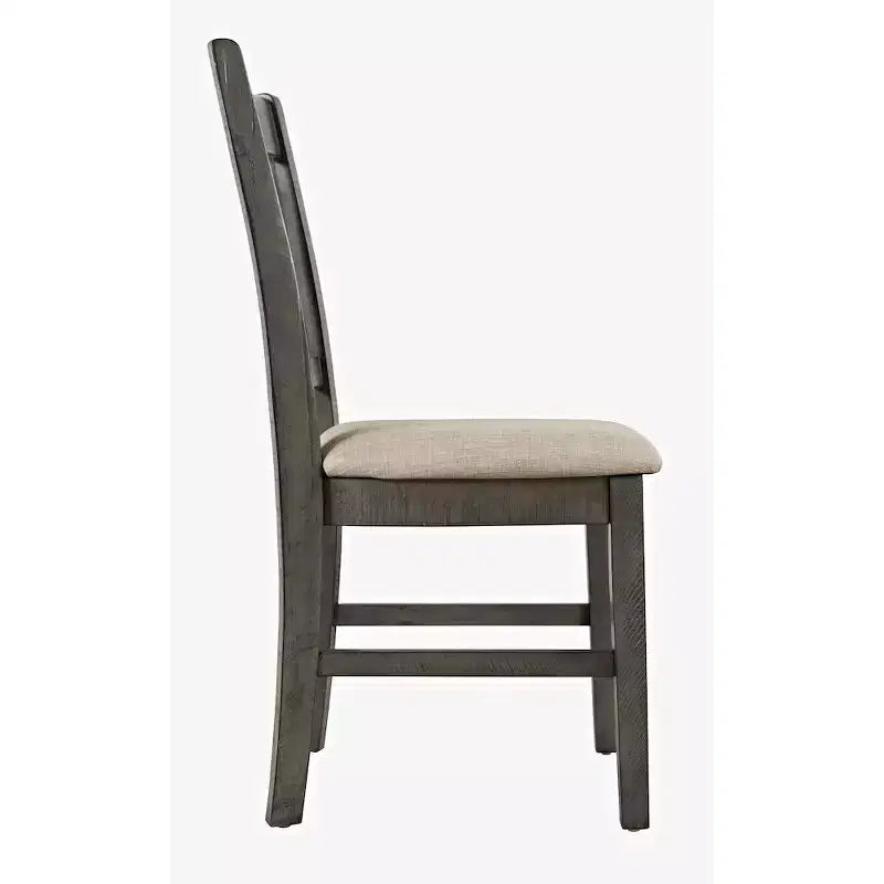 Chaise de bureau rembourrée style côtier