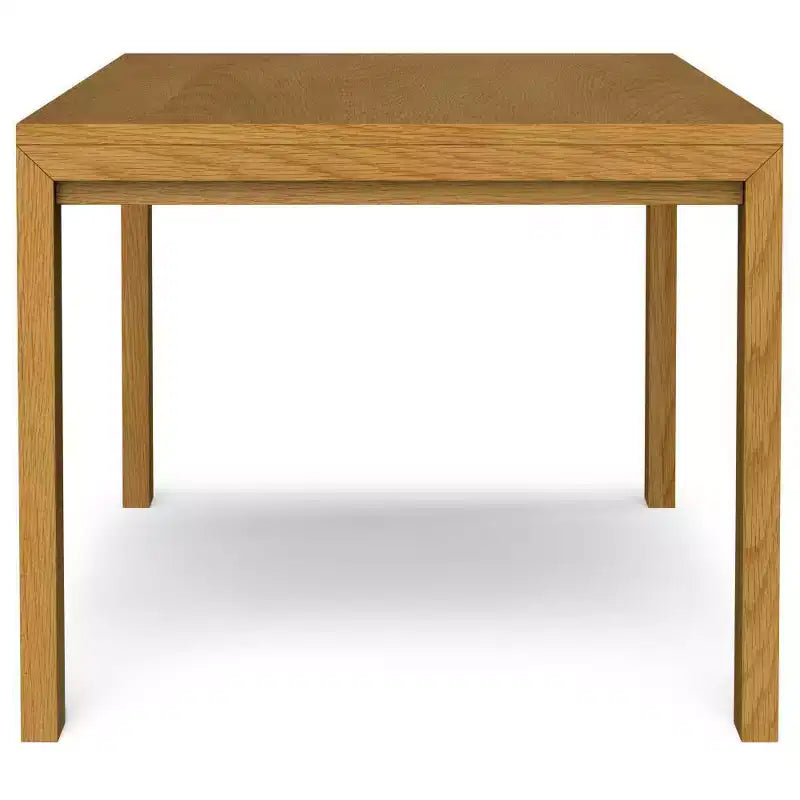 Table de salle à manger rectangulaire en placage de chêne : bois massif, 6 places, pieds droits