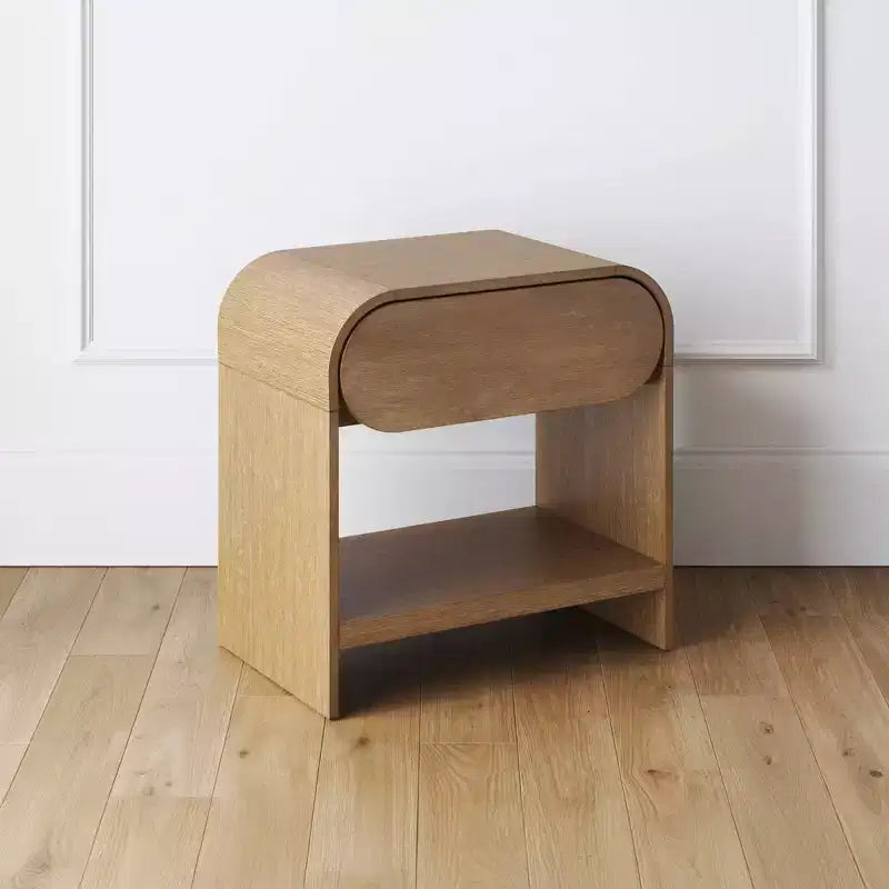Table de chevet chêne clair