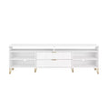 Manhattan Comfort 85" Dumbo TV Stand for TVs up to 80" White