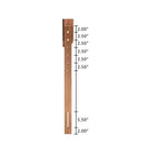 Lit plateforme Queen en bois de noyer et rotin brun