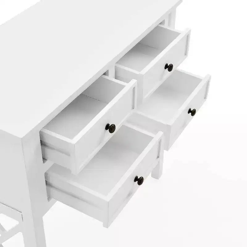 Console en bois de 32 po avec 4 tiroirs