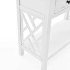 Console en bois de 32 po avec 4 tiroirs