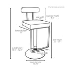Tabouret de bar contemporain réglable