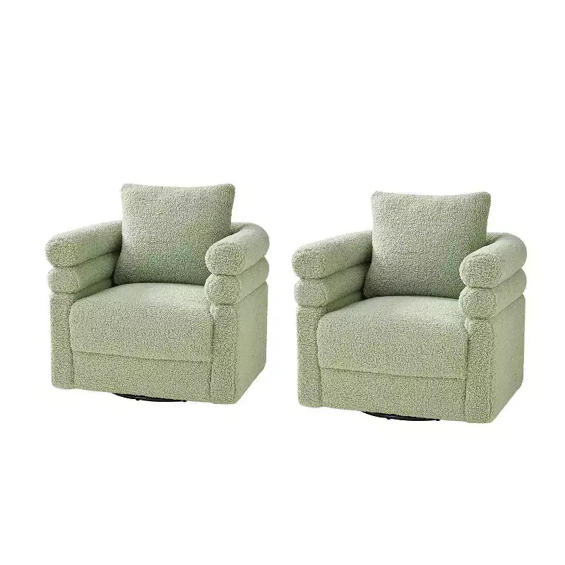 Arturo Modern Swivel Chair with Two Pillow Set of 2|ART OF LIVING DESIGNS-SAGE
