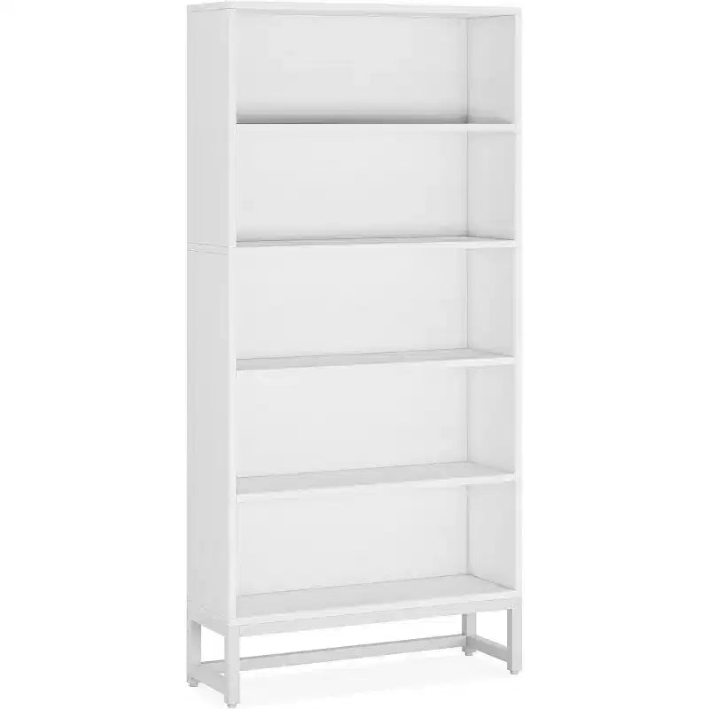 Étagère bibliothèque autoportante à 5 niveaux de 1,80 m de haut