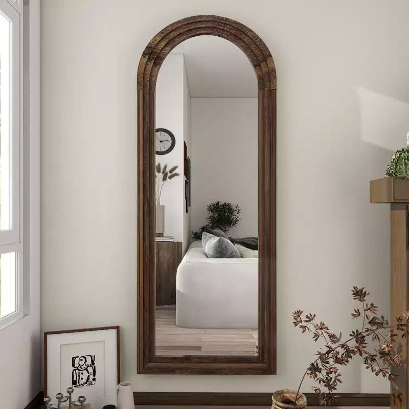 Miroirs pleine longueur rectangulaires avec dessus arrondi