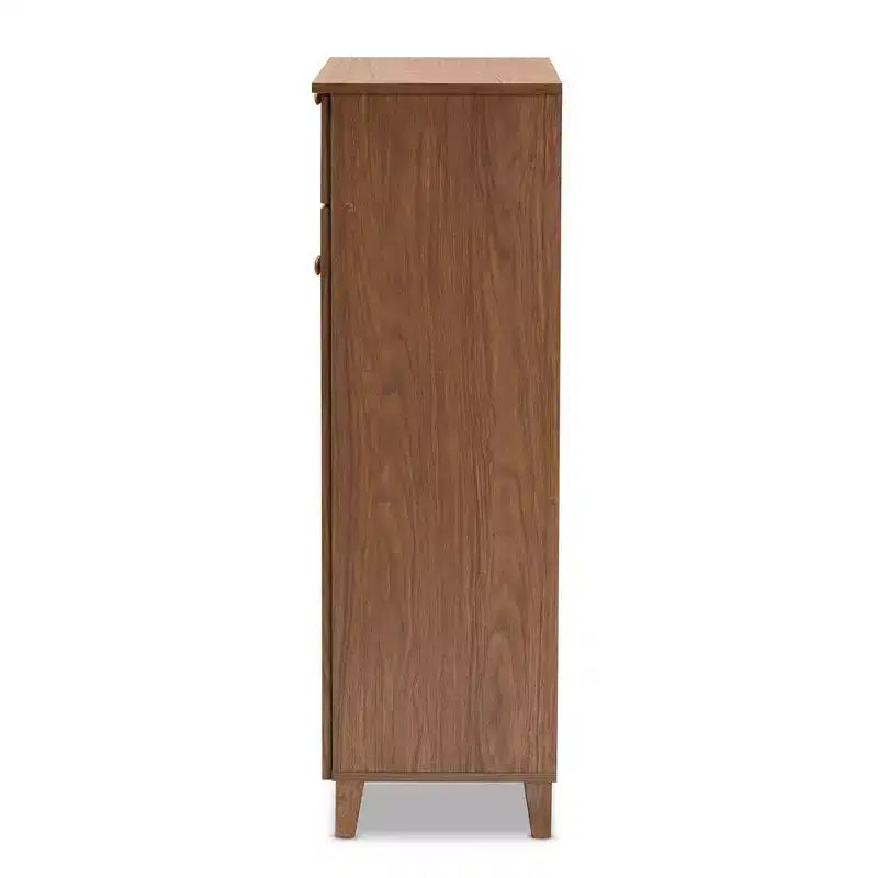 Meuble de rangement pour chaussures en bois avec tiroir et étagère