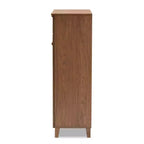 Meuble de rangement pour chaussures en bois avec tiroir et étagère