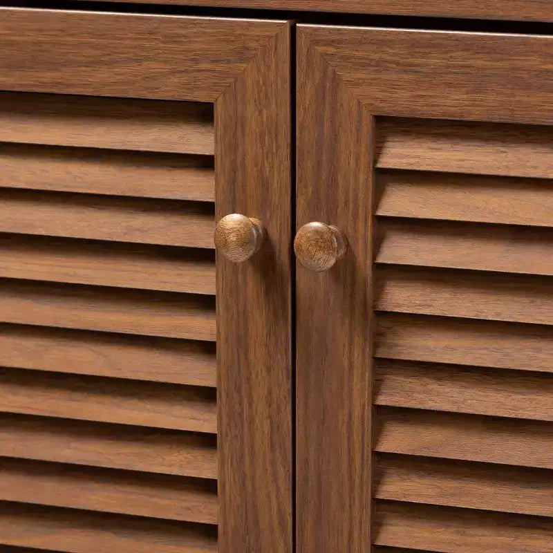Meuble de rangement pour chaussures en bois avec tiroir et étagère