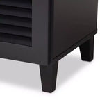 Meuble de rangement pour chaussures en bois avec tiroir et étagère