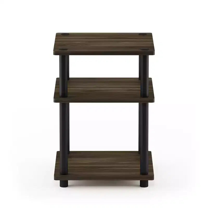 Table d'appoint/de chevet à 3 niveaux, montage facile, étagère multifonctionnelle ouverte pour salon et chambre