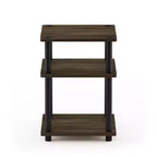 Table d'appoint/de chevet à 3 niveaux, montage facile, étagère multifonctionnelle ouverte pour salon et chambre