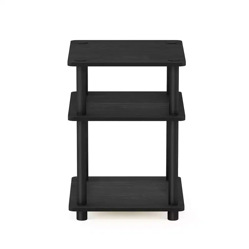 Table d'appoint/de chevet à 3 niveaux, montage facile, étagère multifonctionnelle ouverte pour salon et chambre