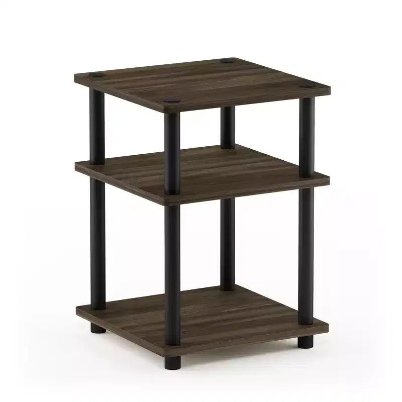 Table d'appoint/de chevet à 3 niveaux, montage facile, étagère multifonctionnelle ouverte pour salon et chambre