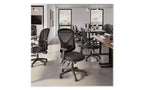 Chaise de travail multifonction, supporte jusqu'à 125 kg, hauteur d'assise de 38 à 48 cm, assise/dossier noir, piètement noir