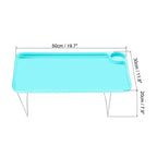 Table de lit multifonctionnelle pour ordinateur portable et petit-déjeuner avec pieds pliants
