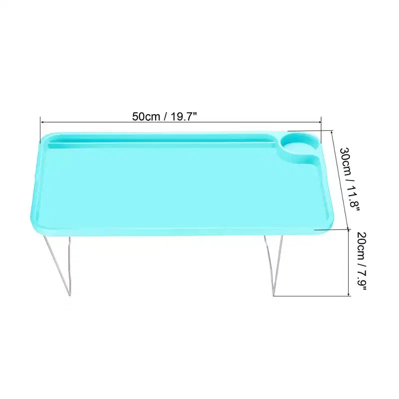 Table de lit multifonctionnelle pour ordinateur portable et petit-déjeuner avec pieds pliants