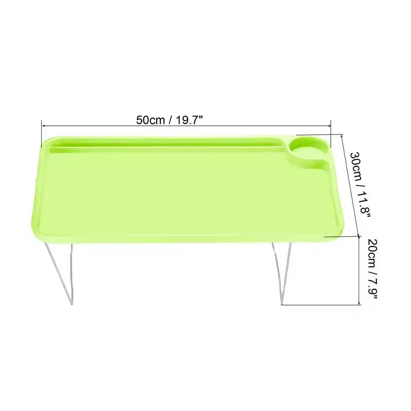 Table de lit multifonctionnelle pour ordinateur portable et petit-déjeuner avec pieds pliants