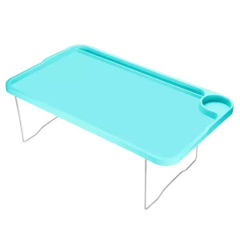 Table de lit multifonctionnelle pour ordinateur portable et petit-déjeuner avec pieds pliants