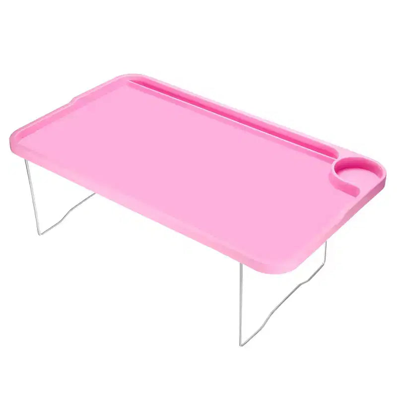 Table de lit multifonctionnelle pour ordinateur portable et petit-déjeuner avec pieds pliants