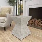 Table d'appoint contemporaine incrustée de coquillages