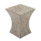 Table d'appoint contemporaine incrustée de coquillages