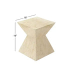 Table d'appoint contemporaine incrustée de coquillages