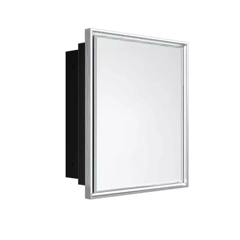 Keonjinn21 in. W x 27 in. H Metal Framed Rectangular Framed Recessed/Surface Mount Medicine Cabinet with Mirror