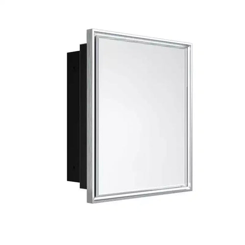 Keonjinn21 in. W x 27 in. H Metal Framed Rectangular Framed Recessed/Surface Mount Medicine Cabinet with Mirror