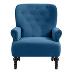 Fauteuil à oreilles en velours de 31 po de large