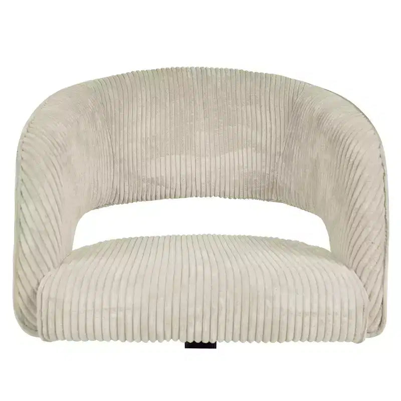 Chaise de bureau pivotante réglable en velours côtelé