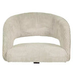 Chaise de bureau pivotante réglable en velours côtelé